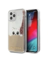 Etui Karl Lagerfeld KLHCP12MPABGNU Apple iPhone 12/12 Pro rózsaszín-arany/pink gold hardcase PEEK A BOO Liquid Glitter
