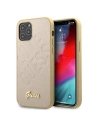 Etui Guess GUHCP12LPUILGLG Apple iPhone 12 Pro Max auriu/gold hardcase Iridescent Love Script Gold Logo