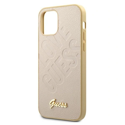 Kup Etui Guess GUHCP12LPUILGLG Apple iPhone 12 Pro Max auriu/gold hardcase Iridescent Love Script Gold Logo - GUE727GLD - {ean13} - Sklep Home Screen