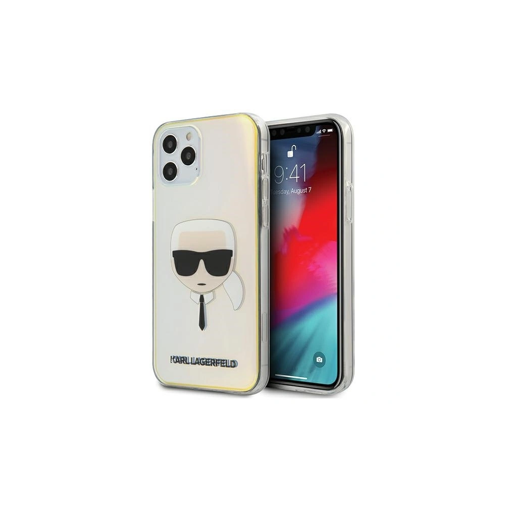 Etui Karl Lagerfeld KLHCP12MPCKHML Apple iPhone 12/12 Pro multicolor hardcase Iridescent Karl`s Head