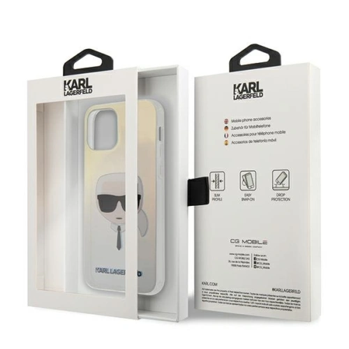 Buy Karl Lagerfeld KLHCP12MPCKHML Apple iPhone 12/12 Pro multicolor hardcase Iridescent Karl`s Head - KLD400MLT - {ean13} - Home Screen Store Europe