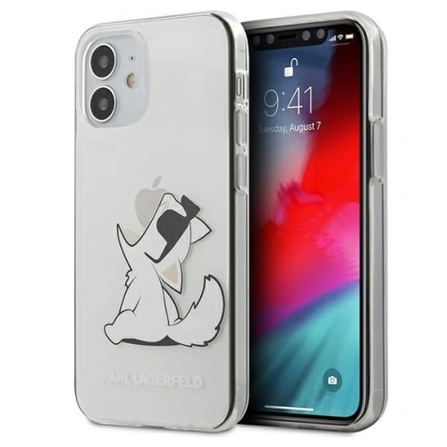 Buy Karl Lagerfeld KLHCP12SCFNRC Apple iPhone 12 mini transparent hardcase Choupette Fun - KLD401CL - {ean13} - Home Screen Store Europe