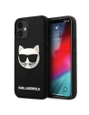 Karl Lagerfeld Apple Tasche KLHCP12SCH3DBK iPhone 12 mini schwarz/schwarz Hartschale 3D Rubber Choupette