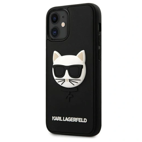 Kup Etui Karl Lagerfeld KLHCP12SCH3DBK Apple iPhone 12 mini černý/black hardcase 3D Rubber Choupette - KLD402BLK - {ean13} - Sklep Home Screen