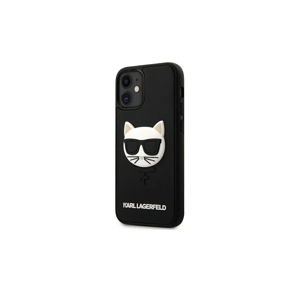 Etui Karl Lagerfeld KLHCP12SCH3DBK Apple iPhone 12 mini czarny/black hardcase 3D Rubber Choupette