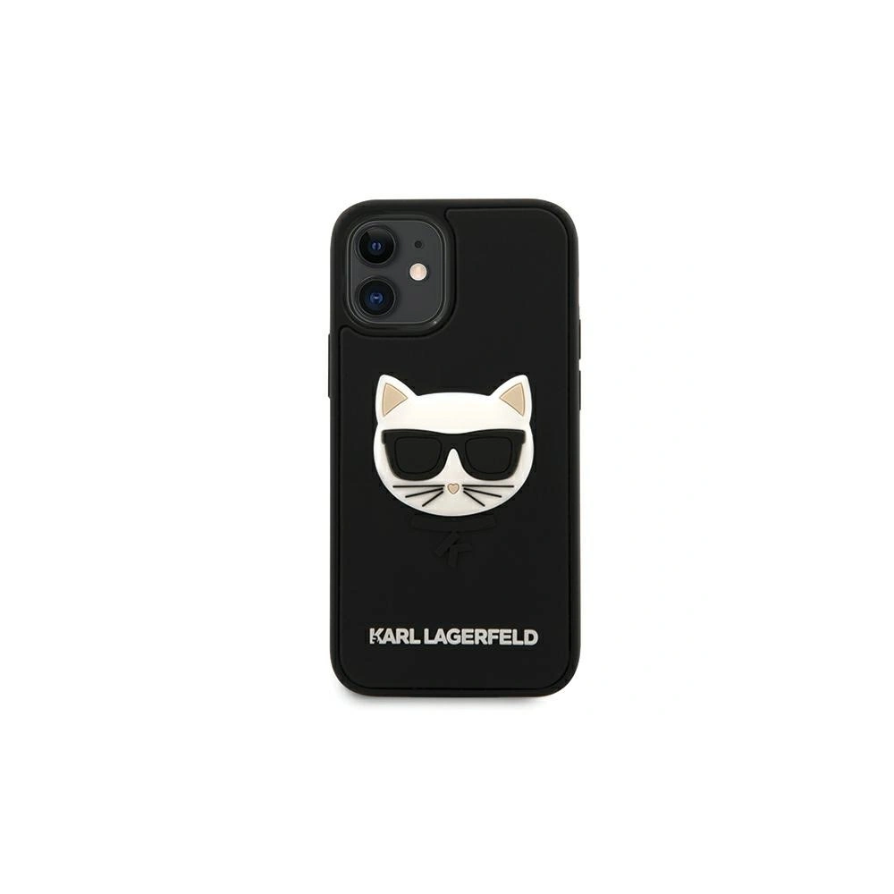 Etui Karl Lagerfeld KLHCP12SCH3DBK Apple iPhone 12 mini czarny/black hardcase 3D Rubber Choupette