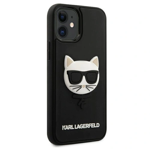 Kup Etui Karl Lagerfeld KLHCP12SCH3DBK Apple iPhone 12 mini černý/black hardcase 3D Rubber Choupette - KLD402BLK - {ean13} - Sklep Home Screen