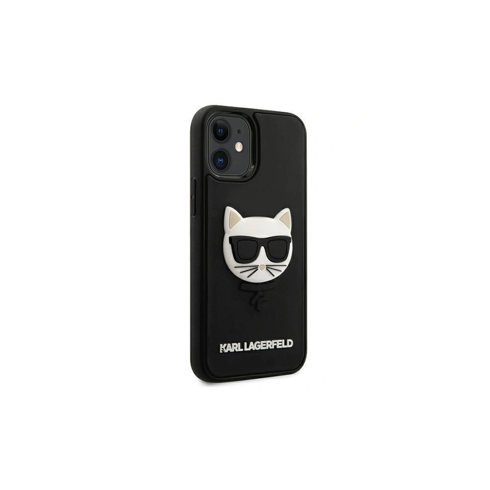 Etui Karl Lagerfeld KLHCP12SCH3DBK Apple iPhone 12 mini czarny/black hardcase 3D Rubber Choupette