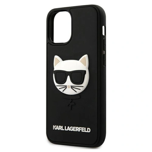 Kup Karl Lagerfeld Apple Tasche KLHCP12SCH3DBK iPhone 12 mini schwarz/schwarz Hartschale 3D Rubber Choupette - KLD402BLK - {ean13} - Sklep Home Screen