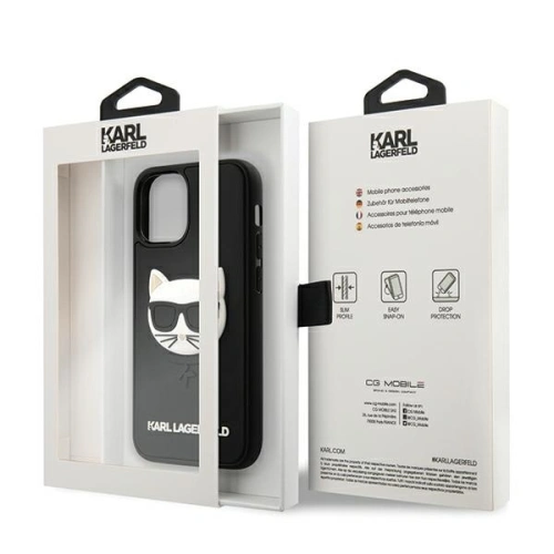 Kup Etui Karl Lagerfeld KLHCP12SCH3DBK Apple iPhone 12 mini černý/black hardcase 3D Rubber Choupette - KLD402BLK - {ean13} - Sklep Home Screen