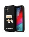 Etui Karl Lagerfeld KLHCP12SKH3DBK Apple iPhone 12 mini černý/black hardcase 3D Rubber Karl`s Head