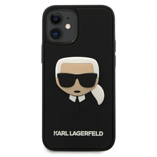 Kup Karl Lagerfeld Apple Tasche KLHCP12SKH3DBK iPhone 12 mini schwarz/schwarz Hartschale 3D Rubber Karl`s Head - KLD404BLK - {ean13} - Sklep Home Screen