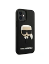 Kup Karl Lagerfeld Apple Tasche KLHCP12SKH3DBK iPhone 12 mini schwarz/schwarz Hartschale 3D Rubber Karl`s Head - KLD404BLK - {ean13} - Sklep Home Screen