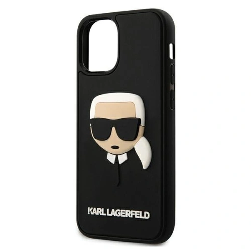 Kup Karl Lagerfeld Apple Tasche KLHCP12SKH3DBK iPhone 12 mini schwarz/schwarz Hartschale 3D Rubber Karl`s Head - KLD404BLK - {ean13} - Sklep Home Screen