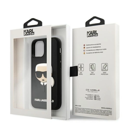 Kup Etui Karl Lagerfeld KLHCP12SKH3DBK Apple iPhone 12 mini černý/black hardcase 3D Rubber Karl`s Head - KLD404BLK - {ean13} - Sklep Home Screen