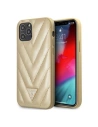 Etui Guess GUHCP12LPUVQTMLBE Apple iPhone 12 Pro Max zlatý/gold hardcase V-Quilted Collection