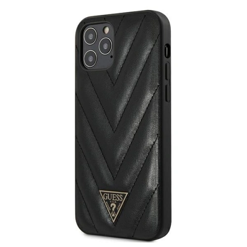 Kup Guess Apple Tasche GUHCP12LPUVQTMLBK iPhone 12 Pro Max schwarz/schwarz Hardcase V-Quilted Collection - GUE732BLK - {ean13} - Sklep Home Screen