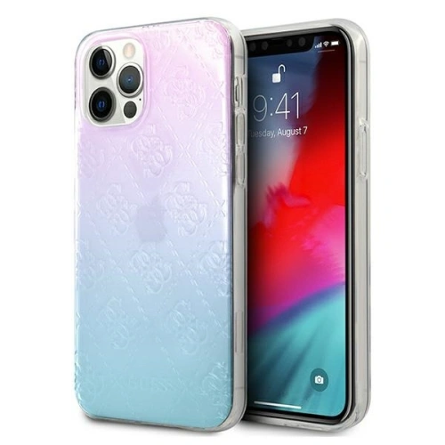 Kup Guess Apple Tasche GUHCP12M3D4GGBP iPhone 12/12 Pro blau/rosa/blau/rosa Hartschalenetui 4G 3D Pattern Collection - GUE733BLUPNK - {ean13} - Sklep Home Screen