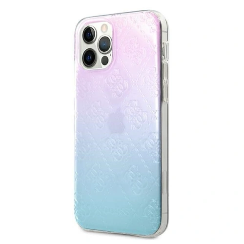 Kup Etui Guess GUHCP12M3D4GGBP Apple iPhone 12/12 Pro albastru-roz/blue&pink hardcase 4G 3D Pattern Collection - GUE733BLUPNK - {ean13} - Sklep Home Screen