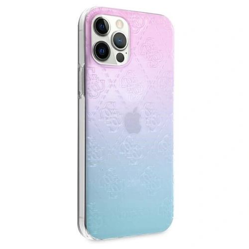 Kup Etui Guess GUHCP12M3D4GGBP Apple iPhone 12/12 Pro albastru-roz/blue&pink hardcase 4G 3D Pattern Collection - GUE733BLUPNK - {ean13} - Sklep Home Screen