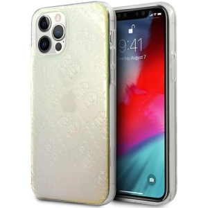 Guess GUHCP12M3D4GIRBL Apple iPhone 12/12 Pro iridescent hardcase 4G 3D Pattern Collection