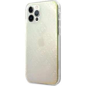 Kup Etui Guess GUHCP12M3D4GIRBL Apple iPhone 12/12 Pro opálos/irizáló kemény tok 4G 3D Mintagyűjtemény - GUE734IRI - {ean13} - Sklep Home Screen