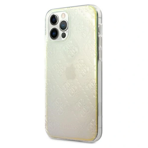 Buy Guess GUHCP12M3D4GIRBL Apple iPhone 12/12 Pro iridescent hardcase 4G 3D Pattern Collection - GUE734IRI - {ean13} - Home Screen Store Europe
