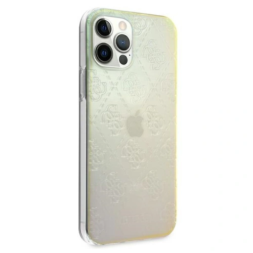 Buy Guess GUHCP12M3D4GIRBL Apple iPhone 12/12 Pro iridescent hardcase 4G 3D Pattern Collection - GUE734IRI - {ean13} - Home Screen Store Europe