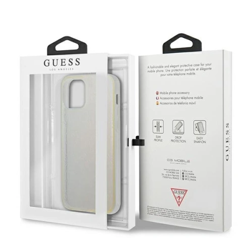 Buy Guess GUHCP12M3D4GIRBL Apple iPhone 12/12 Pro iridescent hardcase 4G 3D Pattern Collection - GUE734IRI - {ean13} - Home Screen Store Europe