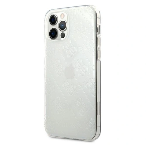 Buy Guess GUHCP12M3D4GTR Apple iPhone 12/12 Pro transparent hardcase 4G 3D Pattern Collection - GUE735CL - {ean13} - Home Screen Store Europe