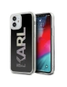 Etui Karl Lagerfeld KLHCP12SKLMLBK Apple iPhone 12 mini fekete/hardcase Karl Logo Glitter
