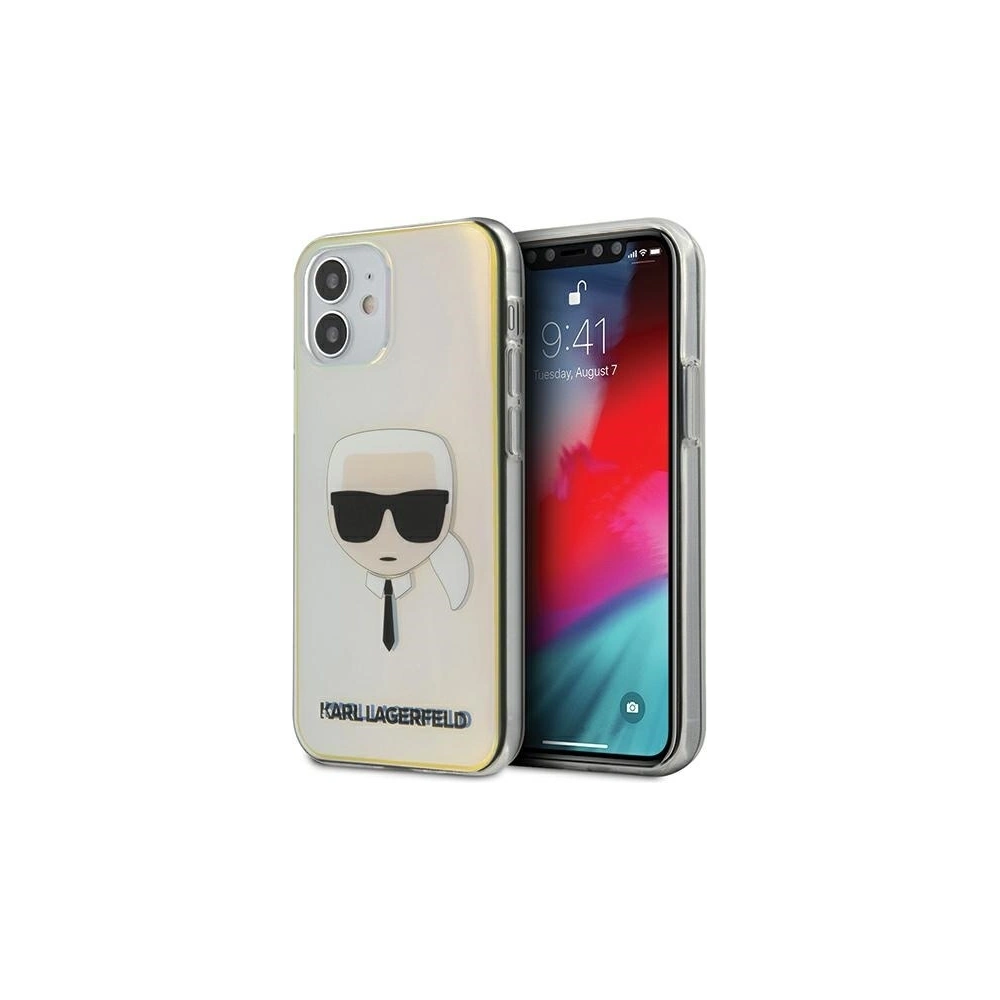Etui Karl Lagerfeld KLHCP12SPCKHML Apple iPhone 12 mini multicolor hardcase Iridescent Karl`s Head