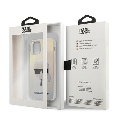 Kup Karl Lagerfeld Apple Tasche KLHCP12SPCKHML iPhone 12 mini mehrfarbig Hartschale Iridescent Karl`s Head - KLD407MLT - {ean13} - Sklep Home Screen
