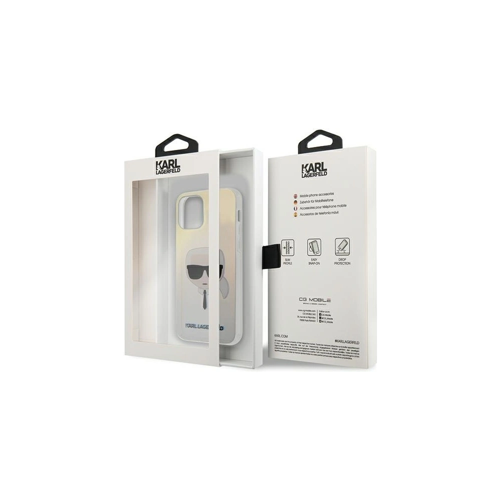 Etui Karl Lagerfeld KLHCP12SPCKHML Apple iPhone 12 mini multicolor hardcase Iridescent Karl`s Head