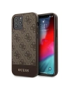Etui Guess GUHCP12MG4GLBR Apple iPhone 12/12 Pro hnědé/brown hardcase 4G Stripe Collection