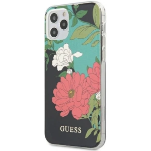 Kup Etui Guess GUHCP12MIMLFL01 Apple iPhone 12/12 Pro fekete/black N°1 Flower Collection - GUE738BLK - {ean13} - Sklep Home Screen