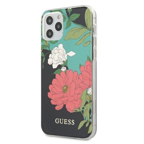 Kup Etui Guess GUHCP12MIMLFL01 Apple iPhone 12/12 Pro černý/black N°1 Flower Collection - GUE738BLK - {ean13} - Sklep Home Screen
