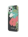 Guess Apple Tasche GUHCP12MIMLFL01 iPhone 12/12 Pro schwarz/schwarz N°1 Flower Collection