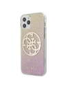 Etui Guess GUHCP12MPCUGLPGG Apple iPhone 12/12 Pro rózsaszín-arany/glitter gradient 4G kör logó