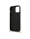 Kup Etui Guess GUHCP12MPUSTCRBK Apple iPhone 12/12 Pro černé/hardcase silikon s potiskem loga a popruhem - GUE746BLK - {ean13} - Sklep Home Screen