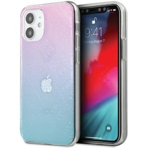 Kup Etui Guess GUHCP12S3D4GGBP Apple iPhone 12 mini niebiesko-różowy/blue&pink hardcase 4G 3D Pattern Collection - GUE747BLUPNK - {ean13} - Sklep Home Screen