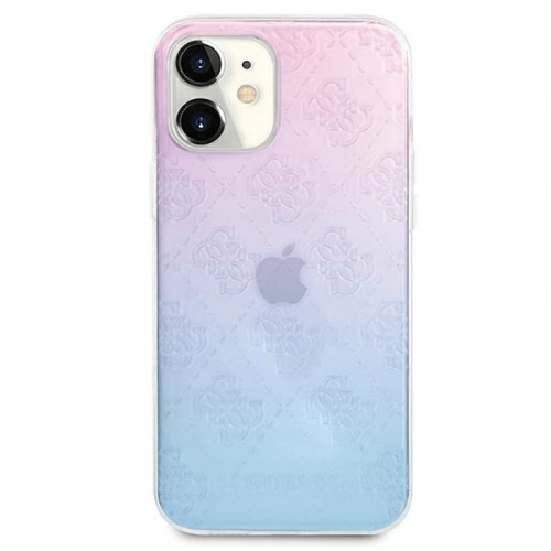 Kup Guess Apple Tasche GUHCP12S3D4GGBP iPhone 12 mini blau/rosa/blau/rosa Hartschalenetui 4G 3D Pattern Collection - GUE747BLUPNK - {ean13} - Sklep Home Screen