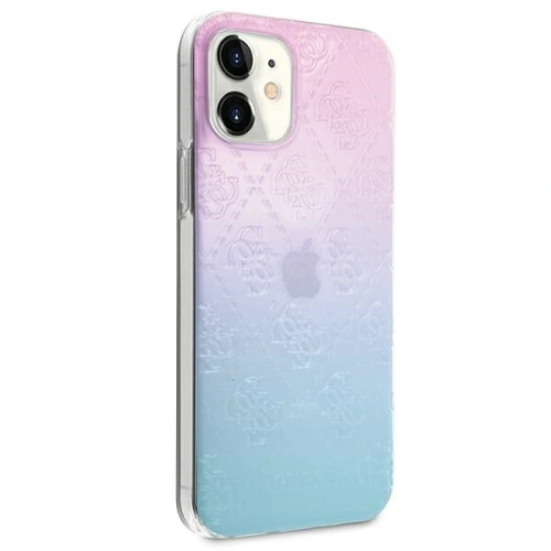 Kup Guess Apple Tasche GUHCP12S3D4GGBP iPhone 12 mini blau/rosa/blau/rosa Hartschalenetui 4G 3D Pattern Collection - GUE747BLUPNK - {ean13} - Sklep Home Screen