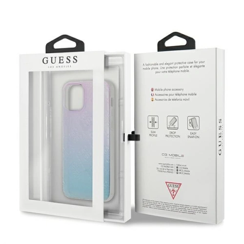 Kup Guess Apple Tasche GUHCP12S3D4GGBP iPhone 12 mini blau/rosa/blau/rosa Hartschalenetui 4G 3D Pattern Collection - GUE747BLUPNK - {ean13} - Sklep Home Screen