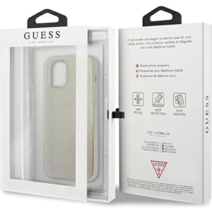 Kup Etui Guess GUHCP12S3D4GIRBL Apple iPhone 12 mini opalowy/iridescent hardcase 4G 3D Pattern Collection - GUE748IRI - {ean13} - Sklep Home Screen