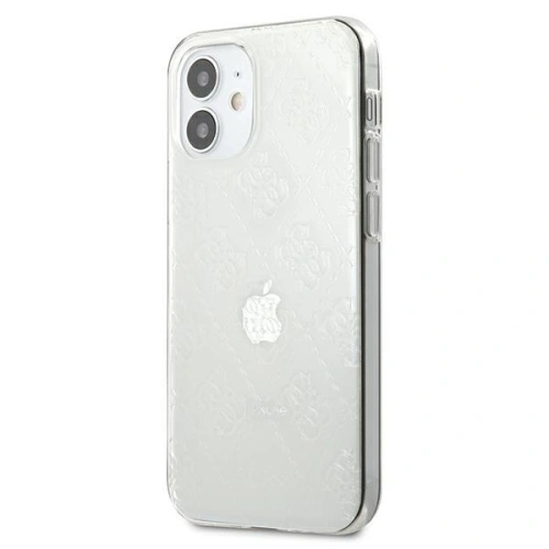 Kup Guess Apple Case GUHCP12S3D4GTR iPhone 12 mini transparentes Hartschalenetui 4G 3D Pattern Collection - GUE749CL - {ean13} - Sklep Home Screen