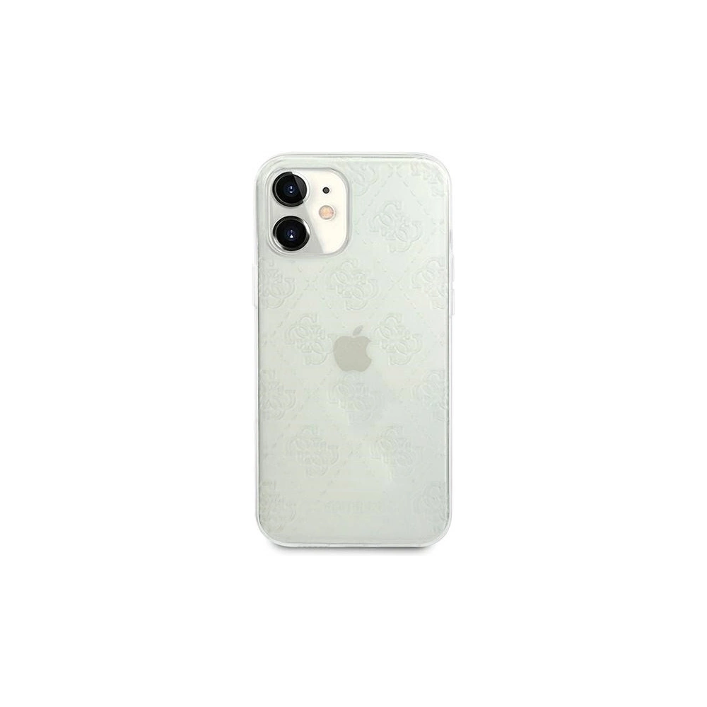 Etui Guess GUHCP12S3D4GTR Apple iPhone 12 mini transparent hardcase 4G 3D Pattern Collection
