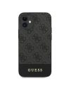 Buy Guess GUHCP12SG4GLGR Apple iPhone 12 mini grey hardcase 4G Stripe Collection - GUE751GRY - {ean13} - Home Screen Store Europe