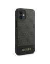 Buy Guess GUHCP12SG4GLGR Apple iPhone 12 mini grey hardcase 4G Stripe Collection - GUE751GRY - {ean13} - Home Screen Store Europe