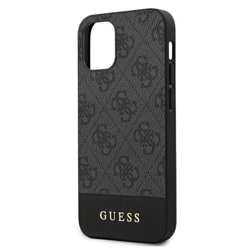 Kup Etui Guess GUHCP12SG4GLGR Apple iPhone 12 mini šedé/grey hardcase 4G Stripe Collection - GUE751GRY - {ean13} - Sklep Home Screen